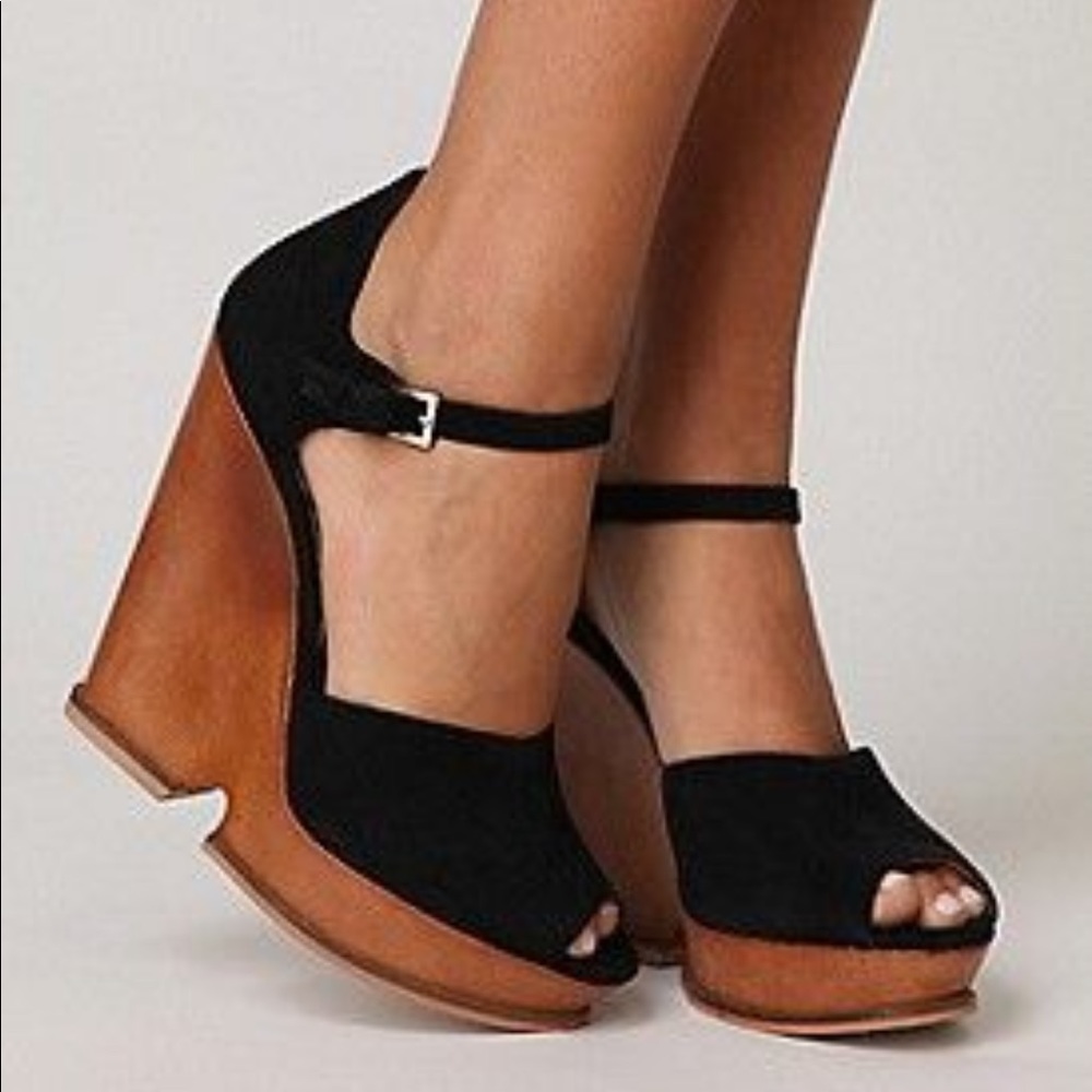Sam Edelman Jack black suede wedge